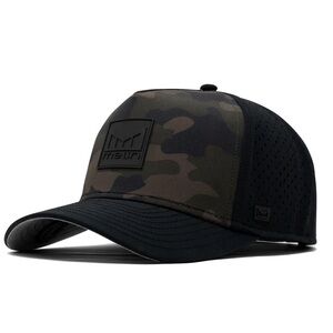 Melin ODYSEA STACKED HYDRO Performance Snapback Hat Olive Camo Men's Hat Small
